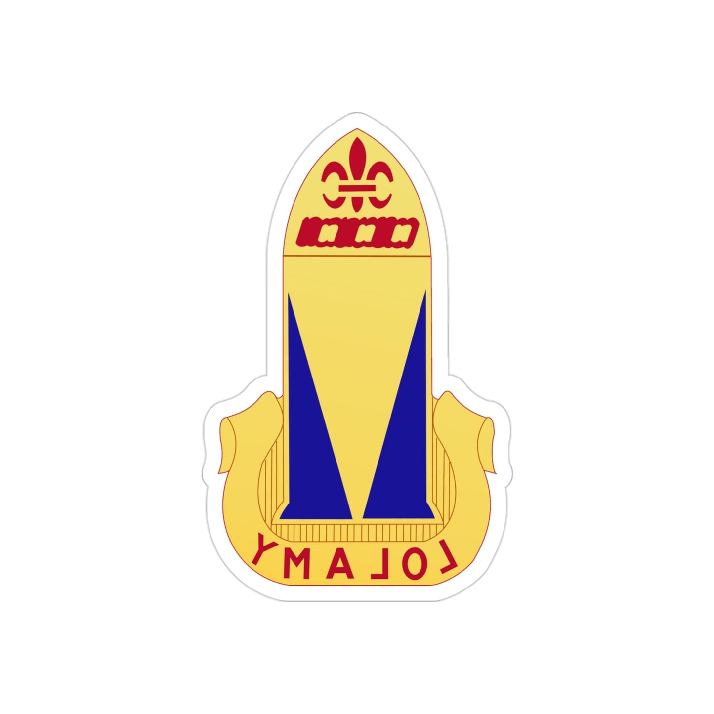 68th Air Defense Artillery Regiment (U.S. Army) REVERSE PRINT Transparent STICKER-3 Inch-The Sticker Space