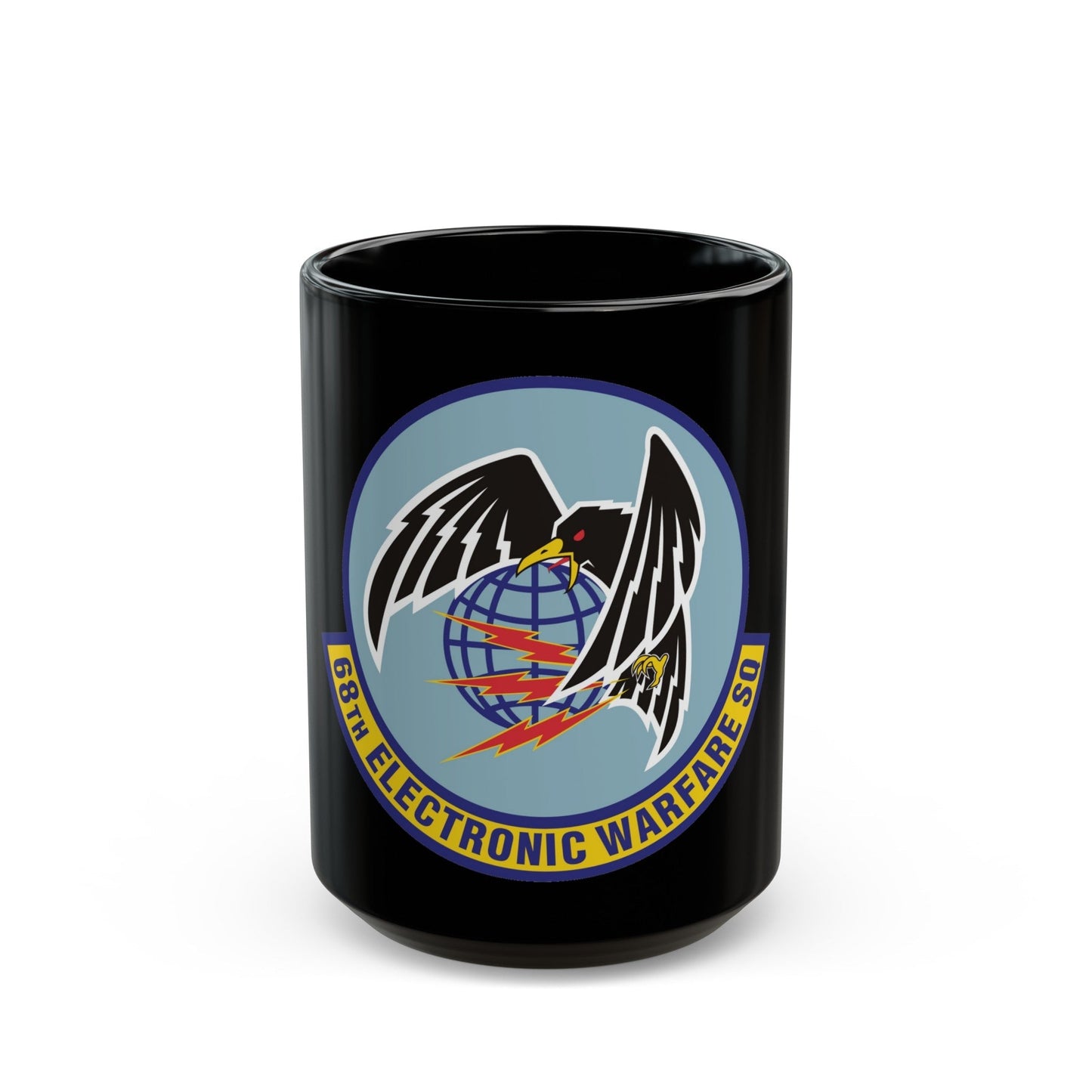 68th Electronic Warfare Squadron (U.S. Air Force) Black Coffee Mug-15oz-The Sticker Space