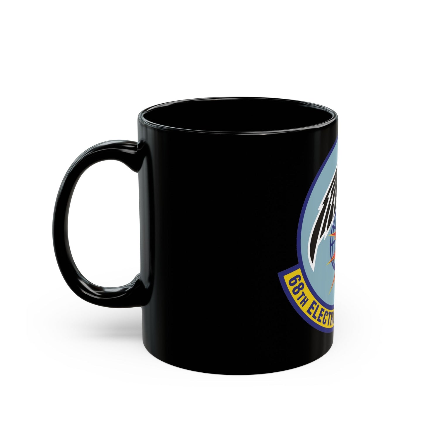 68th Electronic Warfare Squadron (U.S. Air Force) Black Coffee Mug-The Sticker Space