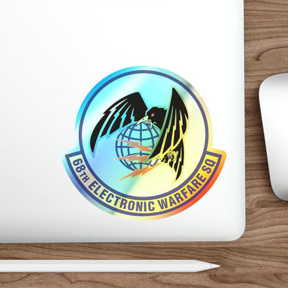 68th Electronic Warfare Squadron (U.S. Air Force) Holographic STICKER Die-Cut Vinyl Decal-The Sticker Space