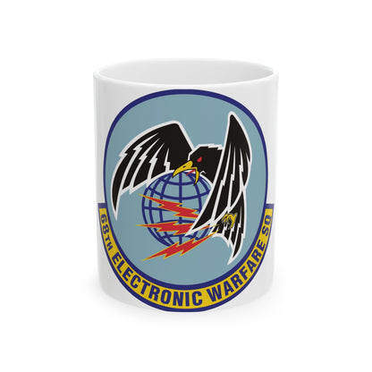 68th Electronic Warfare Squadron (U.S. Air Force) White Coffee Mug-11oz-The Sticker Space