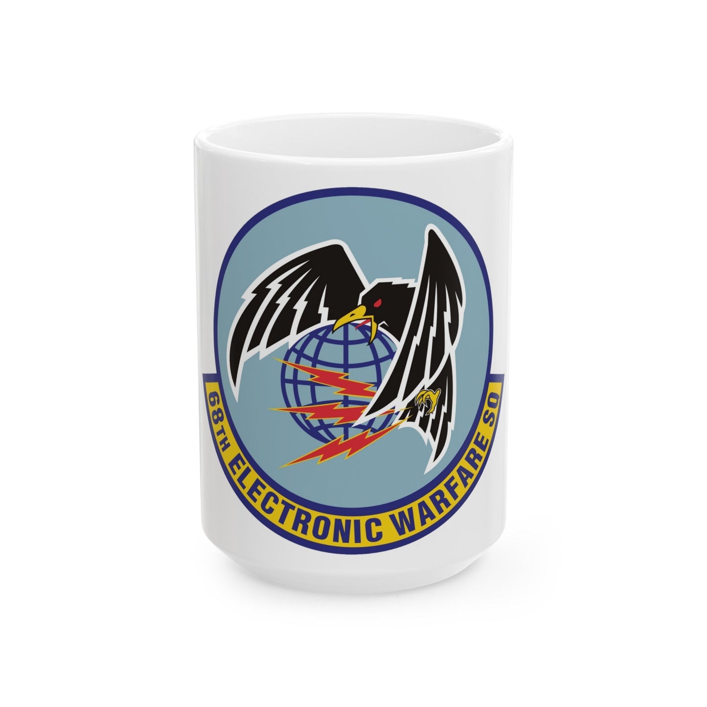 68th Electronic Warfare Squadron (U.S. Air Force) White Coffee Mug-15oz-The Sticker Space