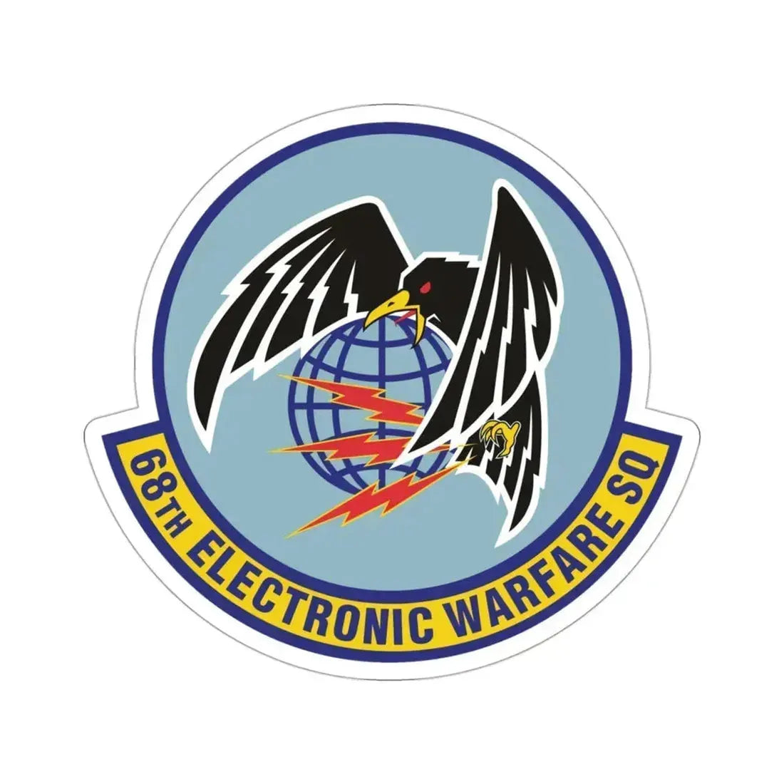 68th Electronic Warfare Squadron (U.S. Air Force) STICKER Vinyl Die-Cut Decal 3 Inch - The Sticker Space