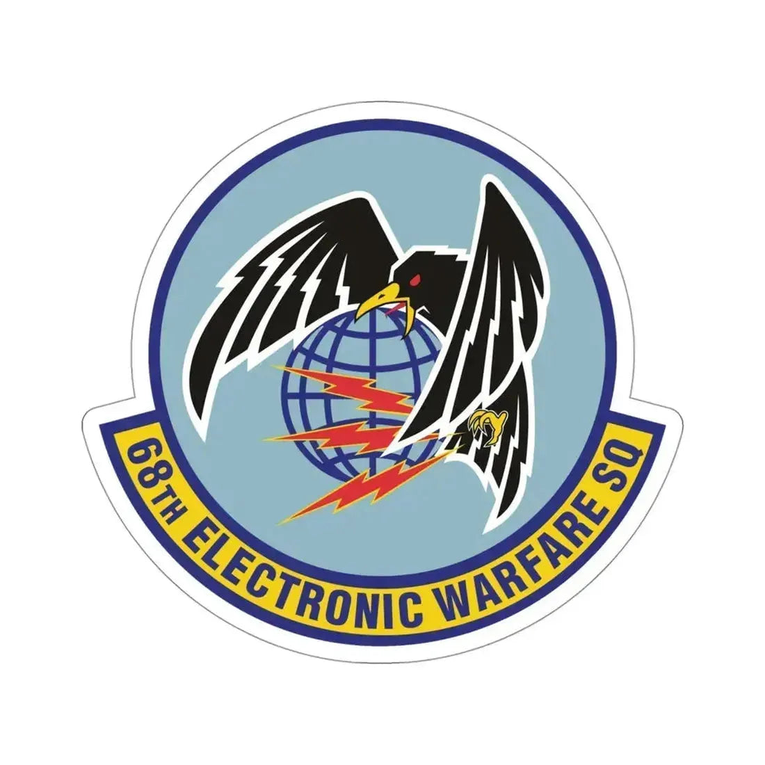 68th Electronic Warfare Squadron (U.S. Air Force) STICKER Vinyl Die-Cut Decal 4 Inch - The Sticker Space