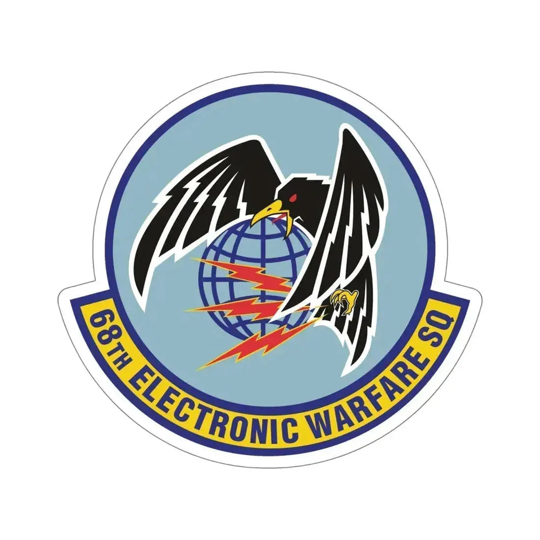 68th Electronic Warfare Squadron (U.S. Air Force) STICKER Vinyl Die-Cut Decal 6 Inch - The Sticker Space