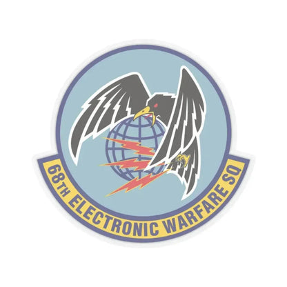 68th Electronic Warfare Squadron (U.S. Air Force) STICKER Vinyl Kiss-Cut Decal 2 Inch Transparent - The Sticker Space