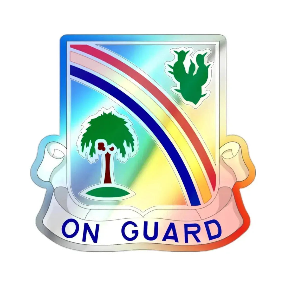 68th Infantry Regiment (U.S. Army) Holographic STICKER Die-Cut Vinyl Decal - The Sticker Space