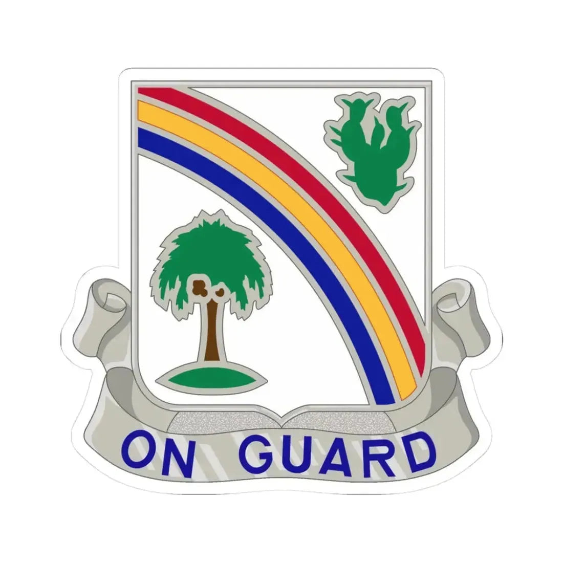 68th Infantry Regiment (U.S. Army) STICKER Vinyl Kiss-Cut Decal 3 Inch White - The Sticker Space