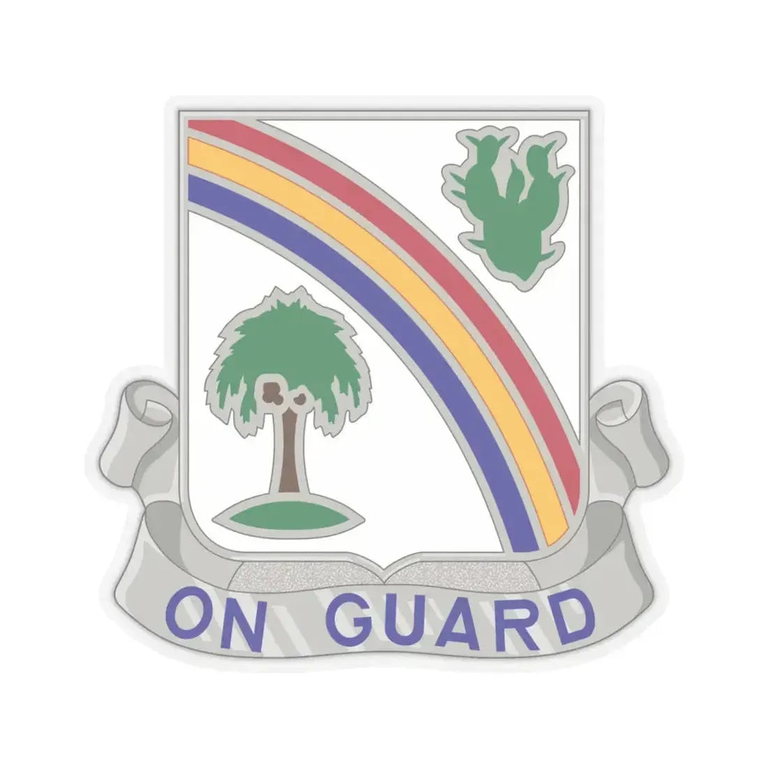 68th Infantry Regiment (U.S. Army) STICKER Vinyl Kiss-Cut Decal 6 Inch Transparent - The Sticker Space