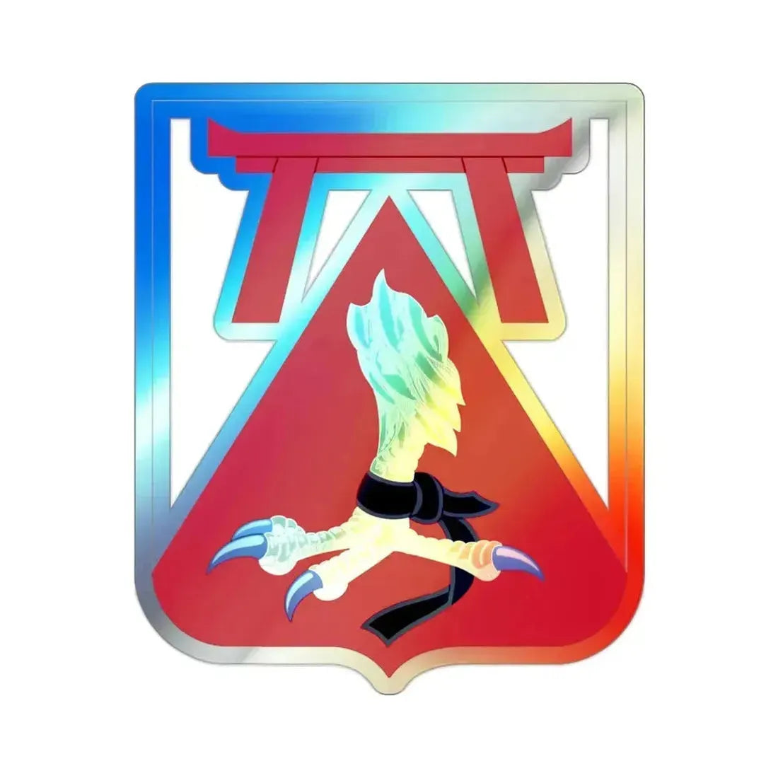 69 Engineer Battalion v2 (U.S. Army) Holographic STICKER Die-Cut Vinyl Decal 2 Inch Holographic - The Sticker Space