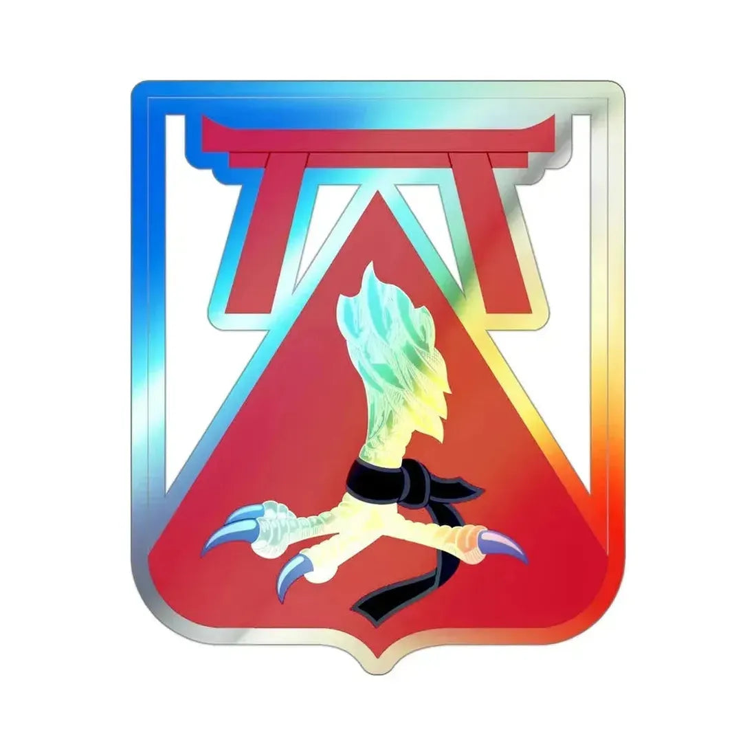 69 Engineer Battalion v2 (U.S. Army) Holographic STICKER Die-Cut Vinyl Decal 3 Inch Holographic - The Sticker Space