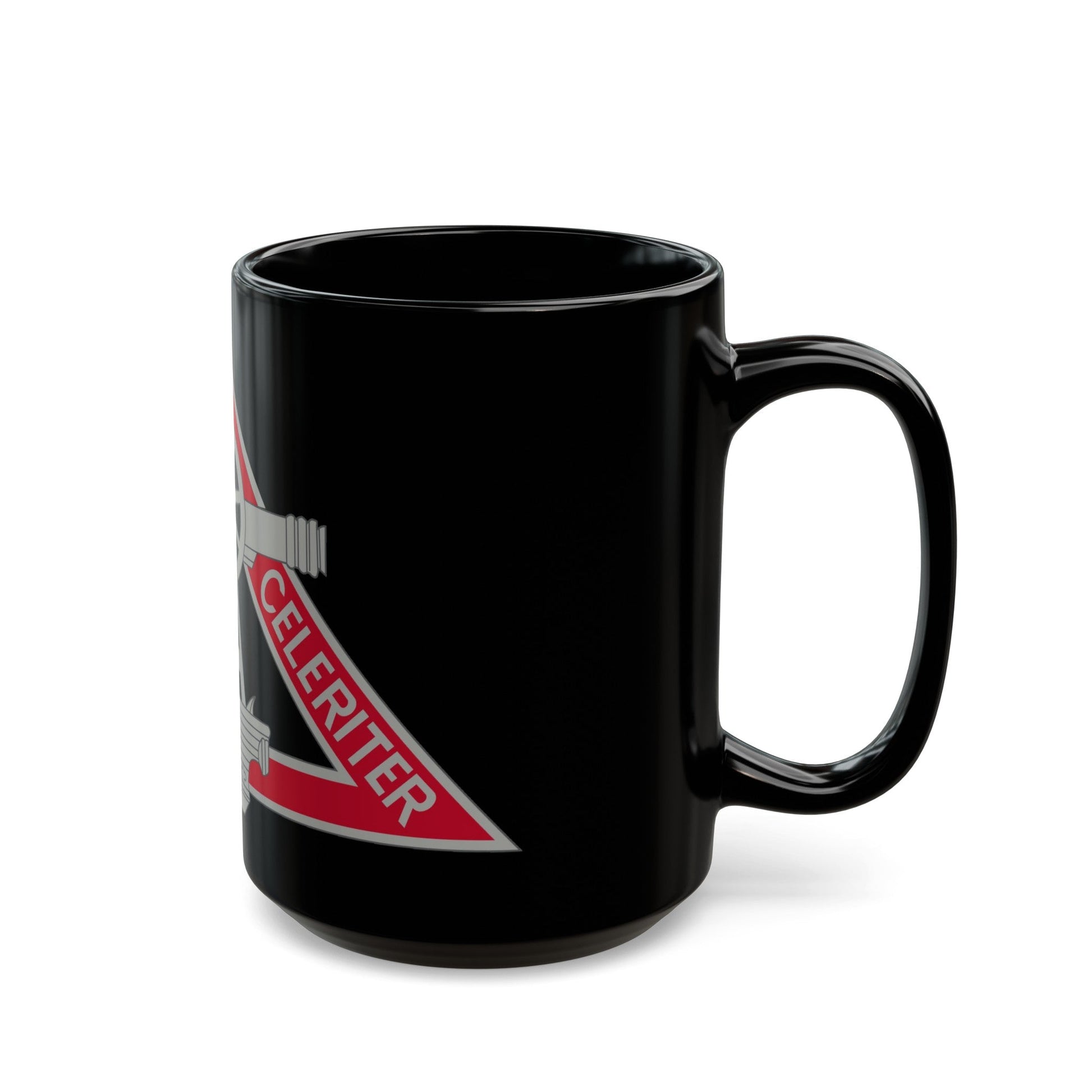 69 Engineer Company (U.S. Army) Black Coffee Mug-The Sticker Space