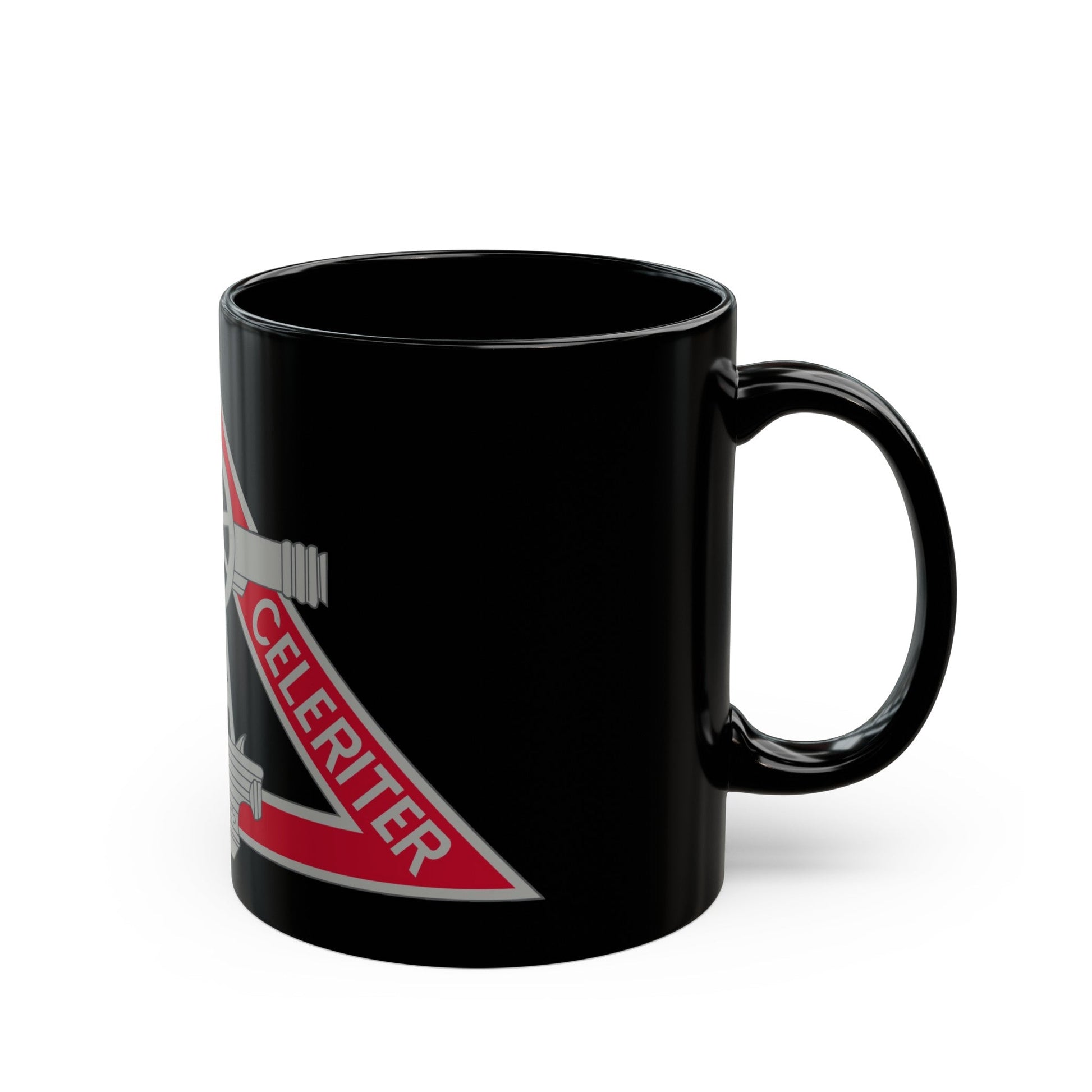 69 Engineer Company (U.S. Army) Black Coffee Mug-The Sticker Space