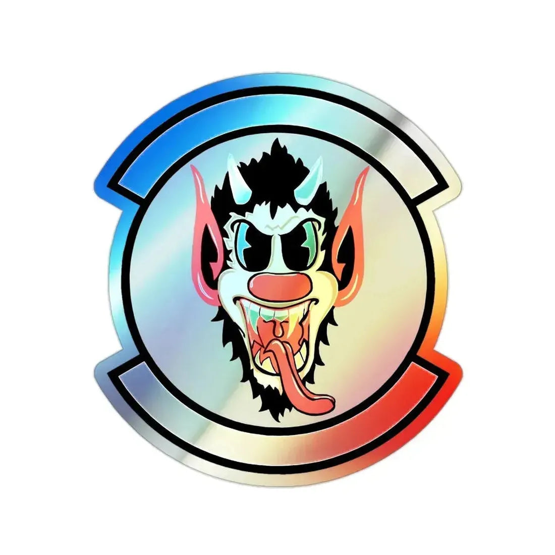 69 Fighter Squadron AFRC (U.S. Air Force) Holographic STICKER Die-Cut Vinyl Decal 2 Inch Holographic - The Sticker Space