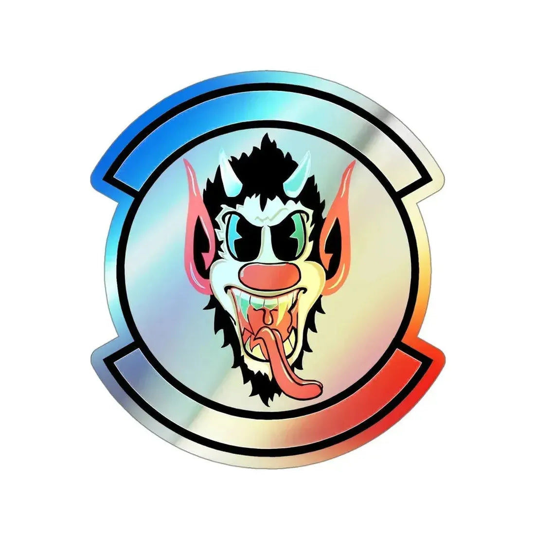 69 Fighter Squadron AFRC (U.S. Air Force) Holographic STICKER Die-Cut Vinyl Decal 4 Inch Holographic - The Sticker Space