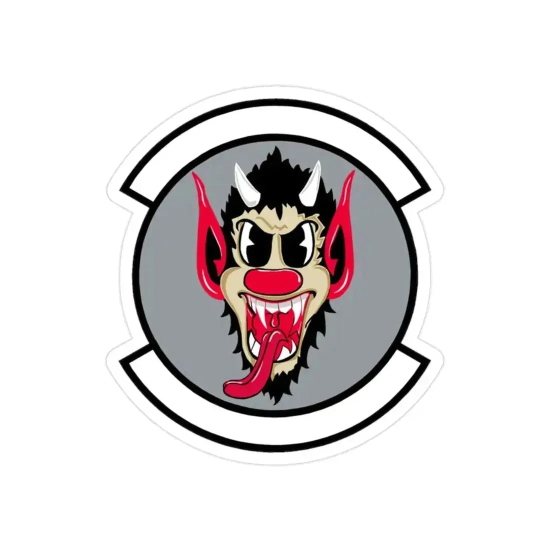 69 Fighter Squadron AFRC (U.S. Air Force) REVERSE PRINT Transparent Die-Cut STICKER 2 Inch Die-Cut Transparent - The Sticker Space