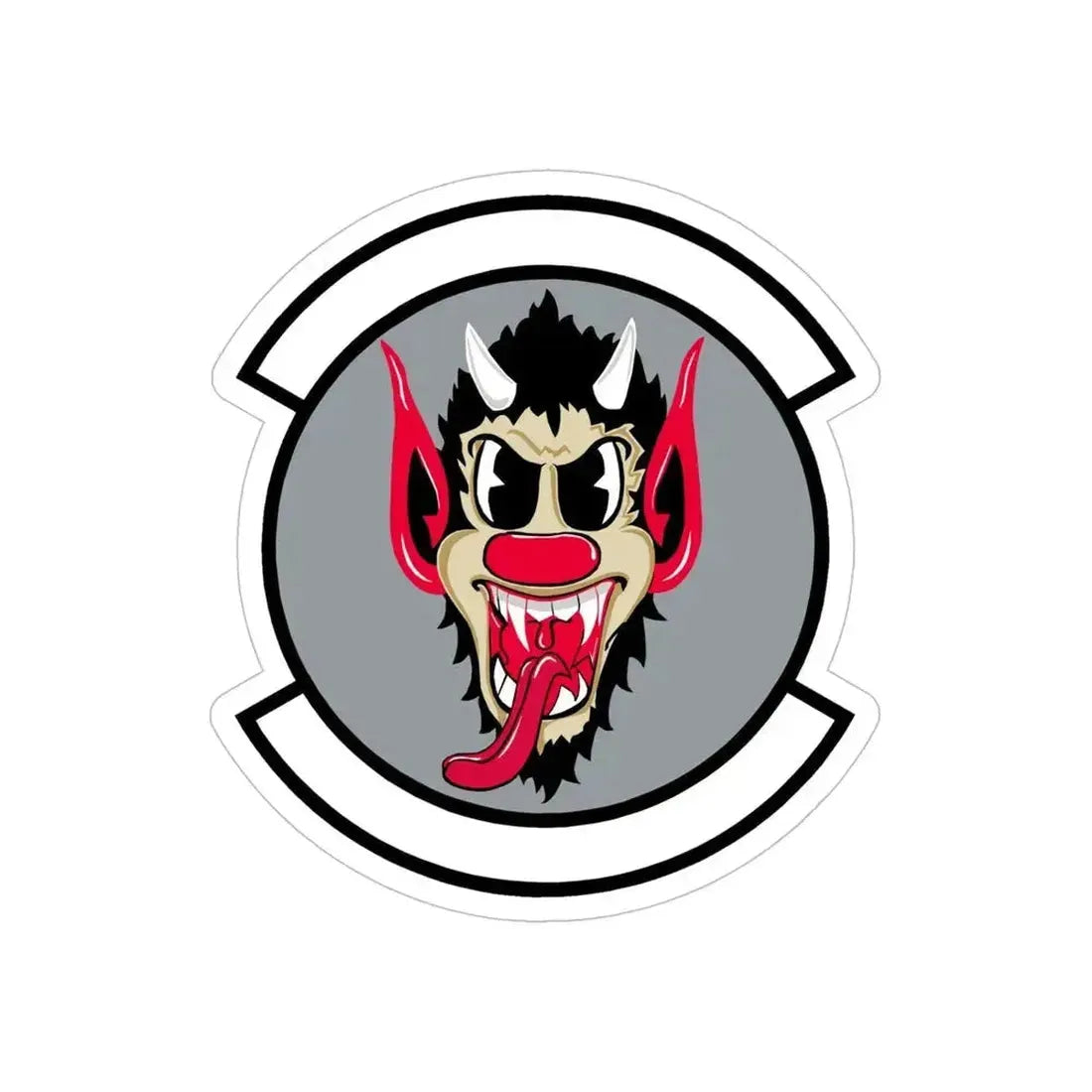 69 Fighter Squadron AFRC (U.S. Air Force) REVERSE PRINT Transparent Die-Cut STICKER 6 Inch Die-Cut Transparent - The Sticker Space