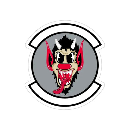 69 Fighter Squadron AFRC (U.S. Air Force) REVERSE PRINT Transparent Die-Cut STICKER 6 Inch Die-Cut Transparent - The Sticker Space