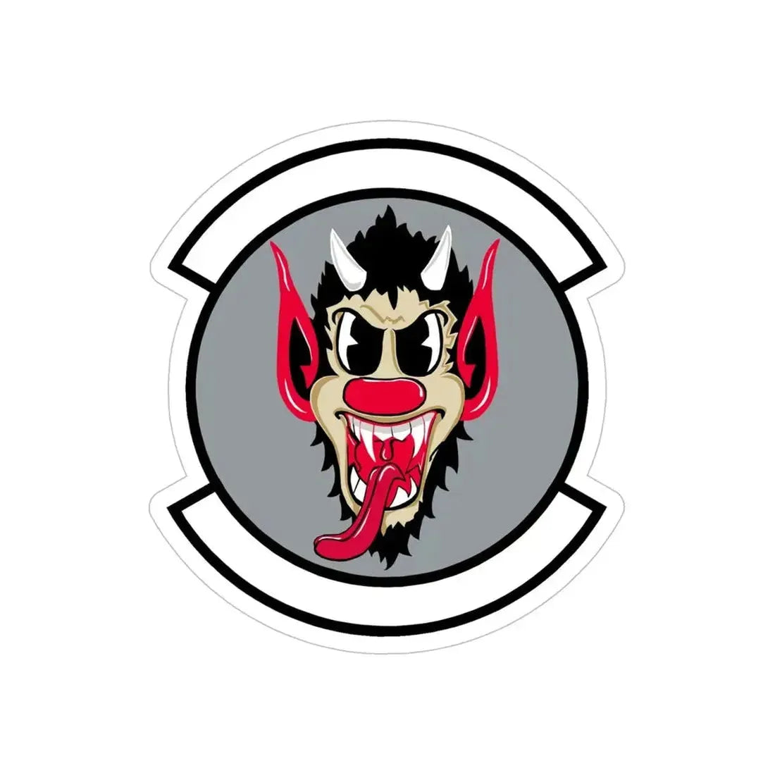 69 Fighter Squadron AFRC (U.S. Air Force) REVERSE PRINT Transparent Die-Cut STICKER - The Sticker Space