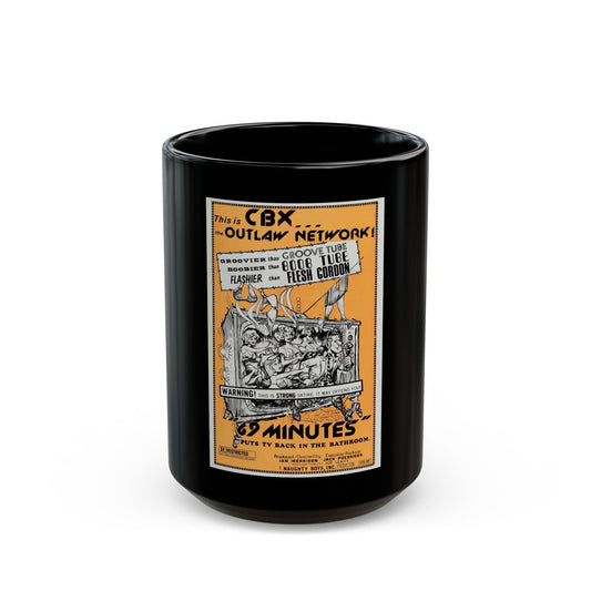 69 MINUTES 1976 Movie Poster - Black Coffee Mug-15oz-The Sticker Space