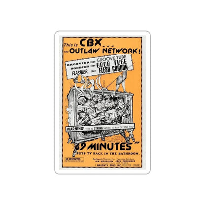 69 MINUTES 1976 Movie Poster STICKER Vinyl Die-Cut Decal 5 Inch - The Sticker Space
