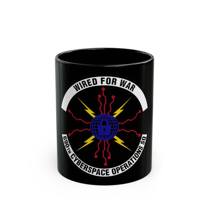 690 Cyberspace Operations Squadron AFSPC (U.S. Air Force) Black Coffee Mug-11oz-The Sticker Space