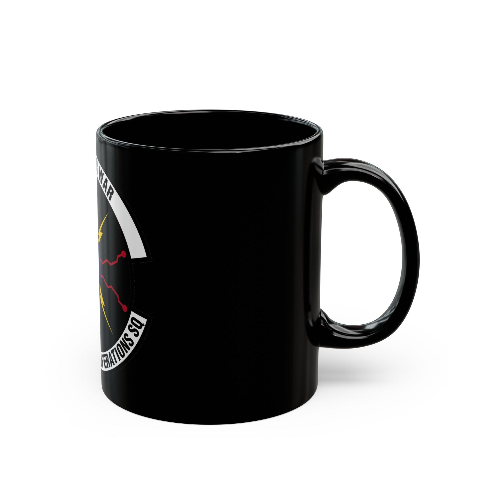 690 Cyberspace Operations Squadron AFSPC (U.S. Air Force) Black Coffee Mug-The Sticker Space