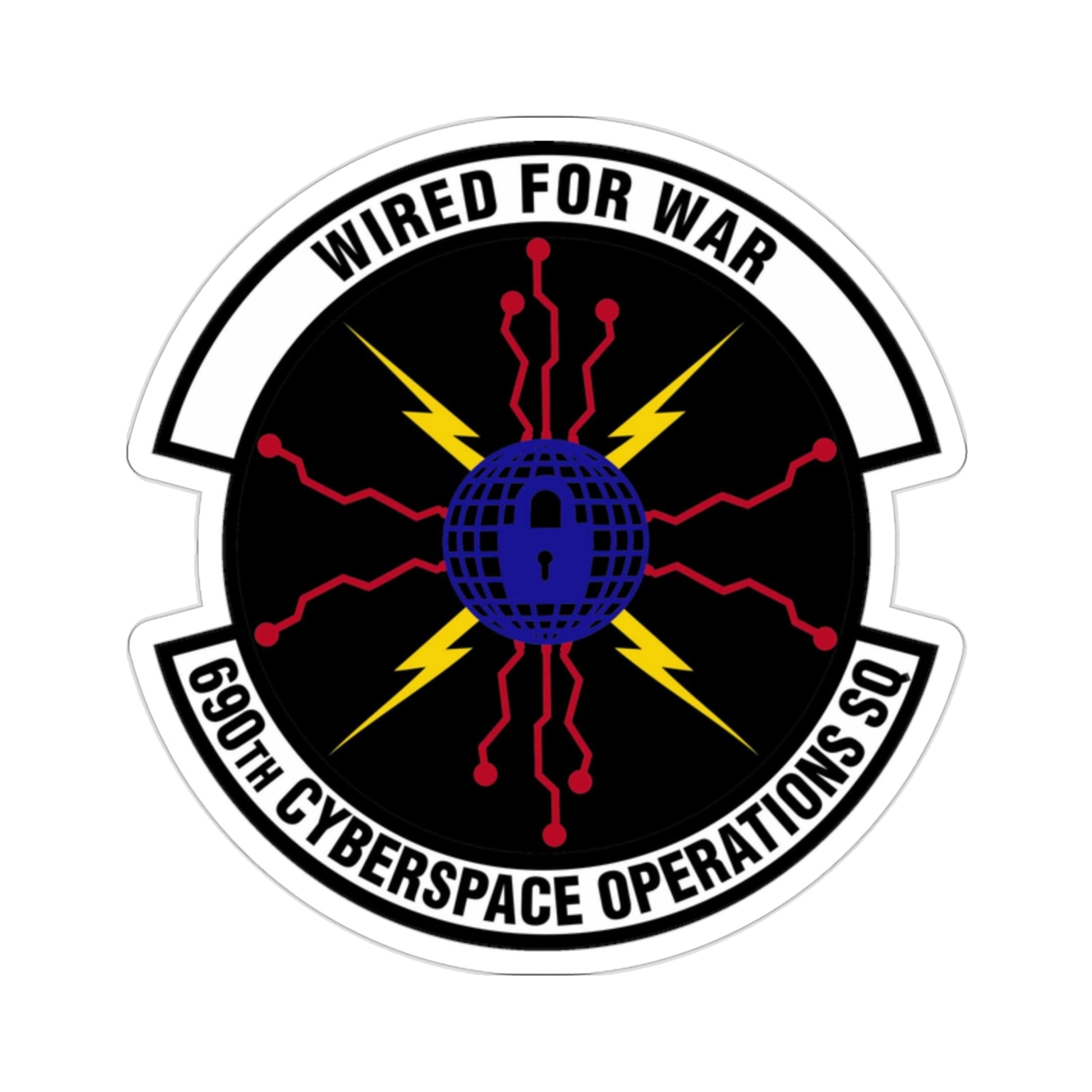 690 Cyberspace Operations Squadron AFSPC (U.S. Air Force) STICKER Vinyl Die-Cut Decal-2 Inch-The Sticker Space