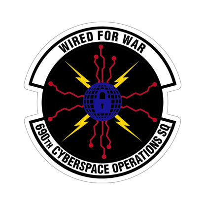 690 Cyberspace Operations Squadron AFSPC (U.S. Air Force) STICKER Vinyl Die-Cut Decal-5 Inch-The Sticker Space