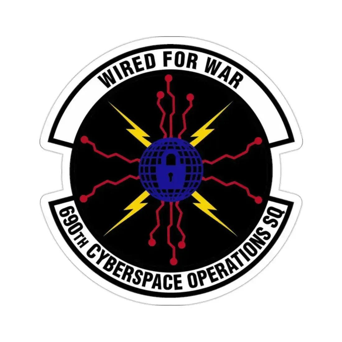 690 Cyberspace Operations Squadron AFSPC (U.S. Air Force) STICKER Vinyl Die-Cut Decal 2 Inch - The Sticker Space