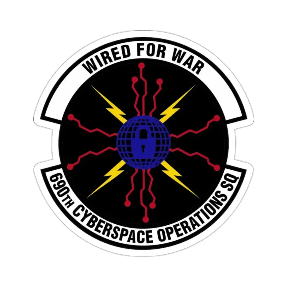 690 Cyberspace Operations Squadron AFSPC (U.S. Air Force) STICKER Vinyl Die-Cut Decal 2 Inch - The Sticker Space