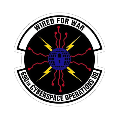 690 Cyberspace Operations Squadron AFSPC (U.S. Air Force) STICKER Vinyl Die-Cut Decal 5 Inch - The Sticker Space