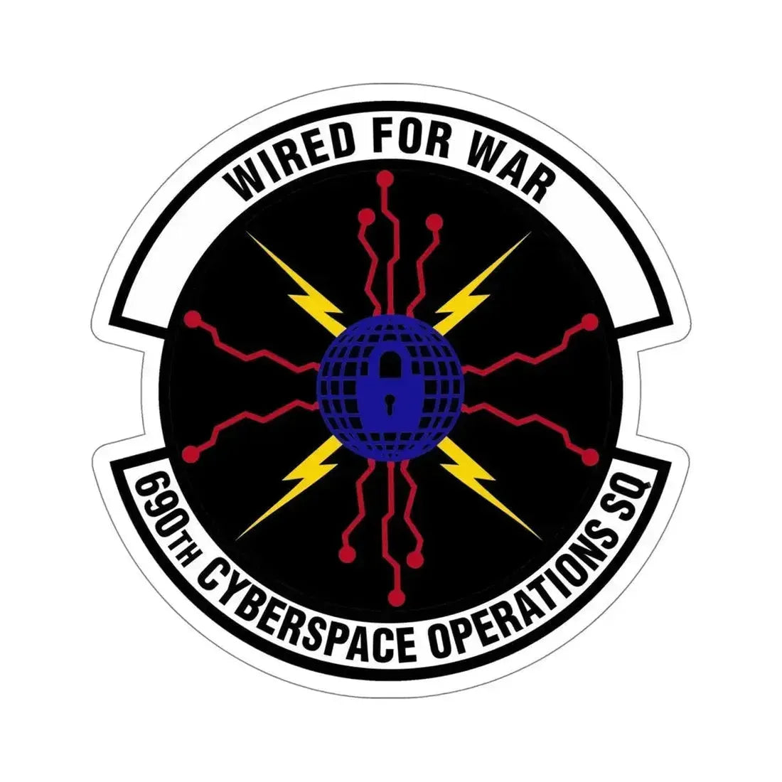 690 Cyberspace Operations Squadron AFSPC (U.S. Air Force) STICKER Vinyl Die-Cut Decal 6 Inch - The Sticker Space