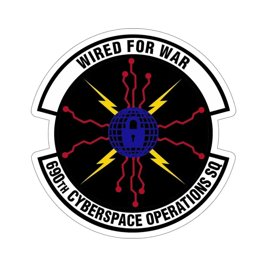 690 Cyberspace Operations Squadron AFSPC (U.S. Air Force) STICKER Vinyl Die-Cut Decal - The Sticker Space