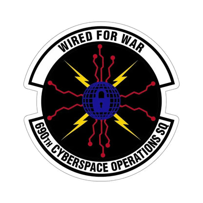 690 Cyberspace Operations Squadron AFSPC (U.S. Air Force) STICKER Vinyl Die-Cut Decal - The Sticker Space