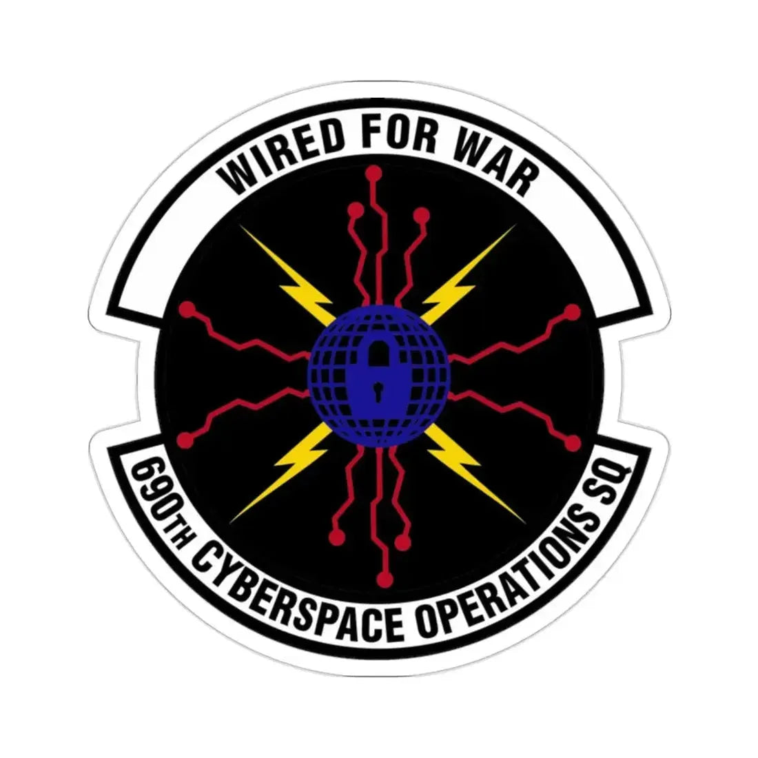 690 Cyberspace Operations Squadron AFSPC (U.S. Air Force) STICKER Vinyl Die-Cut Decal - The Sticker Space