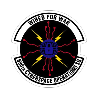 690 Cyberspace Operations Squadron AFSPC (U.S. Air Force) STICKER Vinyl Die-Cut Decal - The Sticker Space