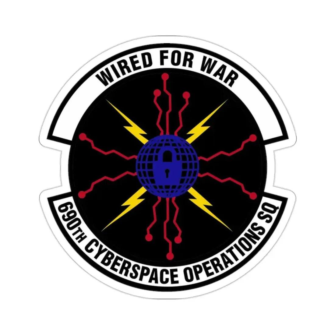 690 Cyberspace Operations Squadron AFSPC (U.S. Air Force) STICKER Vinyl Die-Cut Decal - The Sticker Space