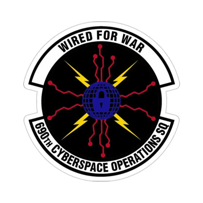 690 Cyberspace Operations Squadron AFSPC (U.S. Air Force) STICKER Vinyl Die-Cut Decal - The Sticker Space