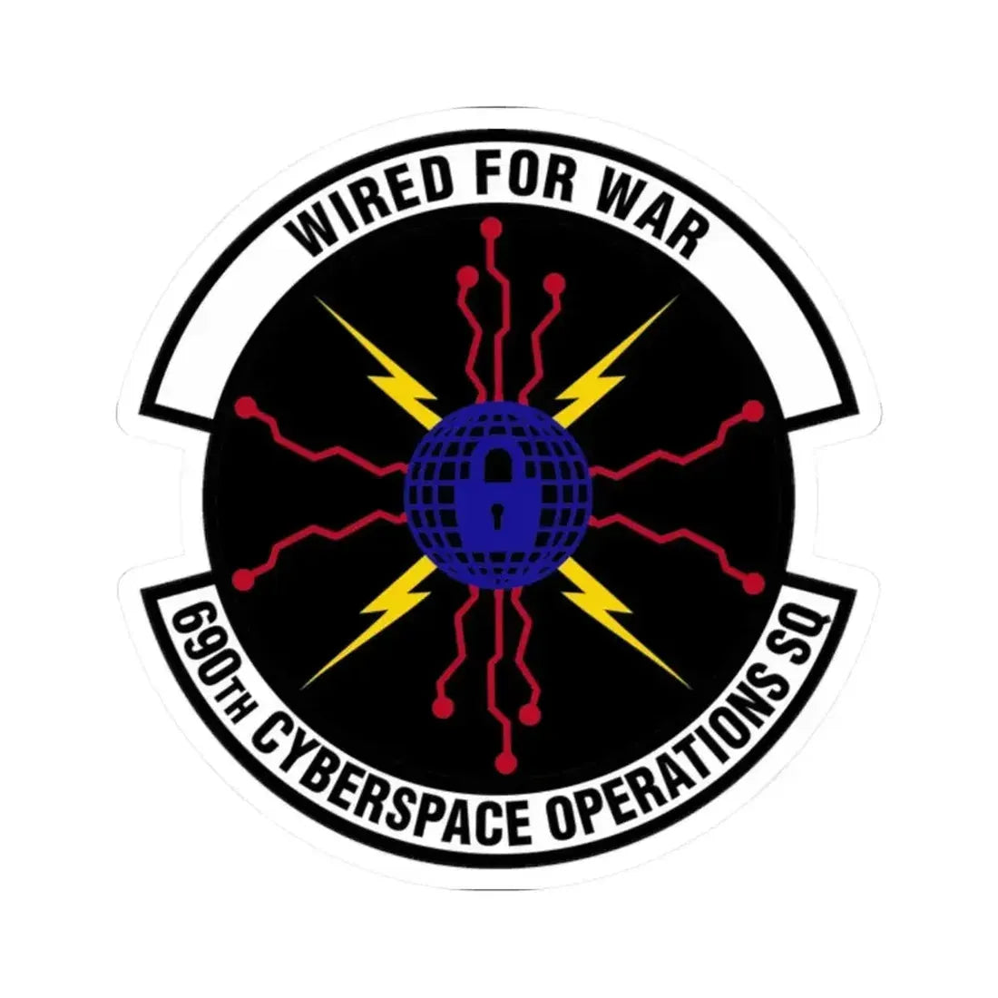 690 Cyberspace Operations Squadron AFSPC (U.S. Air Force) STICKER Vinyl Kiss-Cut Decal - The Sticker Space