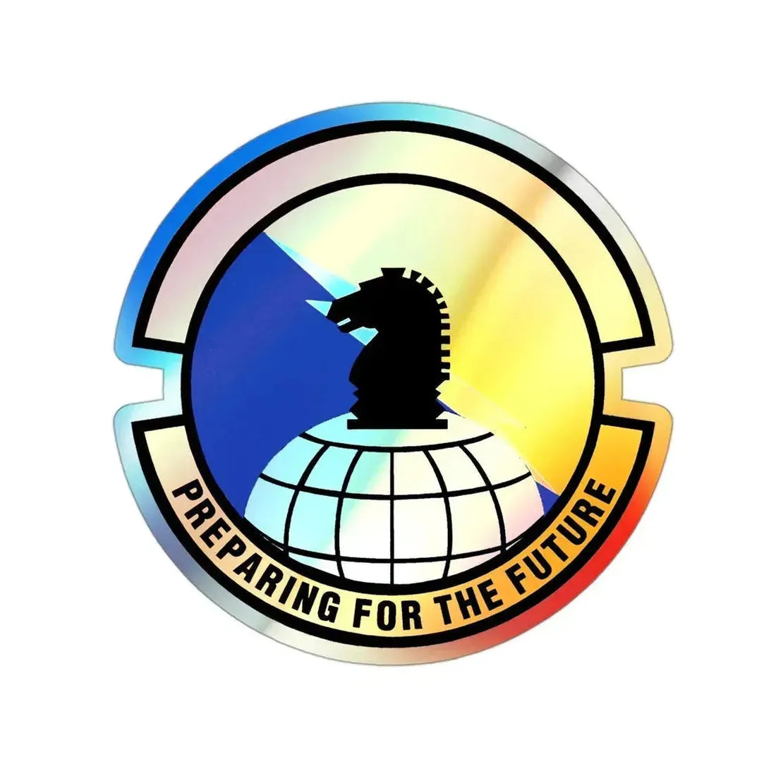 690 Intelligence Support Squadron ACC (U.S. Air Force) Holographic STICKER Die-Cut Vinyl Decal 3 Inch Holographic - The Sticker Space