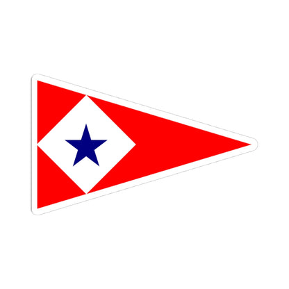 Burgee of Cercle de la Voile de Paris (France) STICKER Vinyl Kiss-Cut Decal