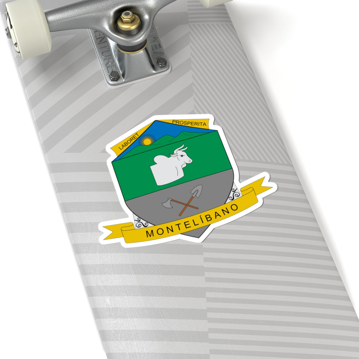 Escudo de Montelíbano (Colombia) (Coat of Arms) STICKER Vinyl Kiss-Cut Decal