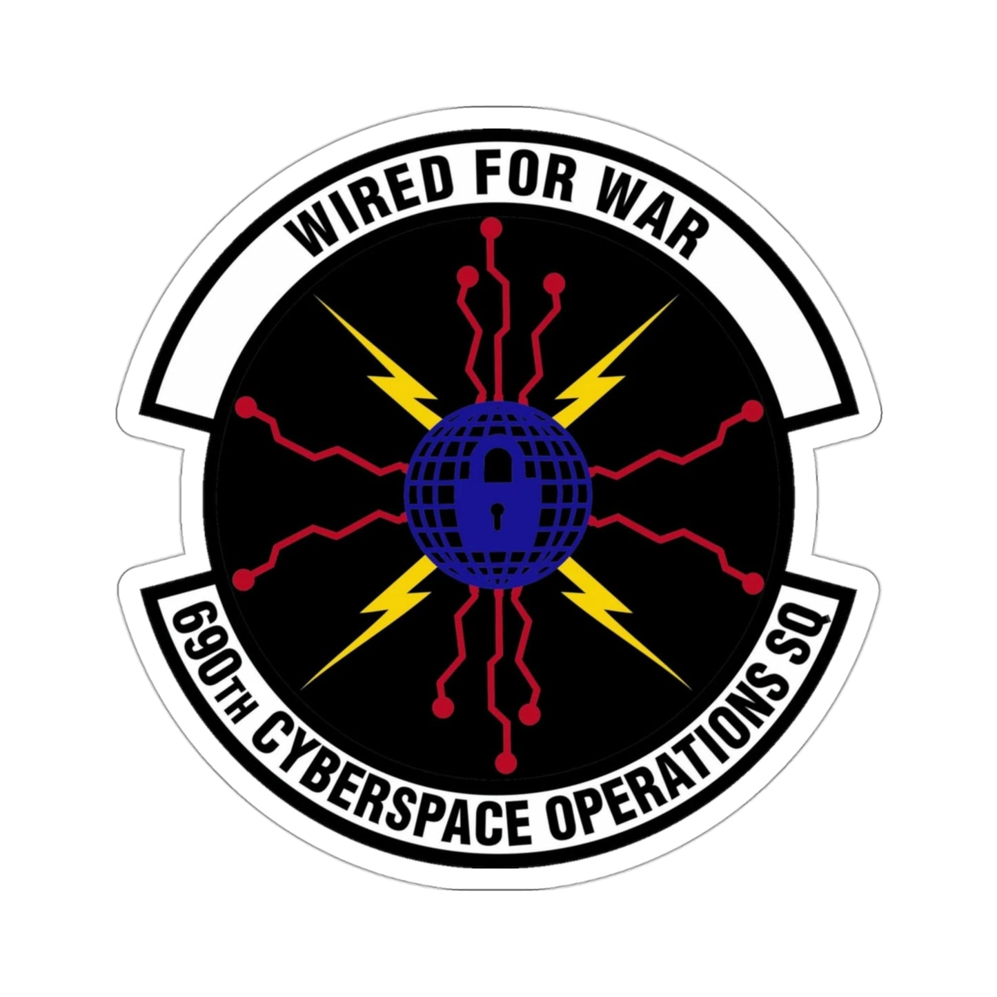 690th Cyberspace Operations (U.S. Air Force) STICKER Vinyl Die-Cut Decal-3 Inch-The Sticker Space