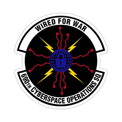 690th Cyberspace Operations (U.S. Air Force) STICKER Vinyl Die-Cut Decal-4 Inch-The Sticker Space