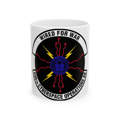 690th Cyberspace Operations (U.S. Air Force) White Coffee Mug-11oz-The Sticker Space