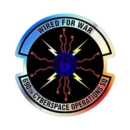 690th Cyberspace Operations (U.S. Air Force) Holographic STICKER Die-Cut Vinyl Decal - The Sticker Space