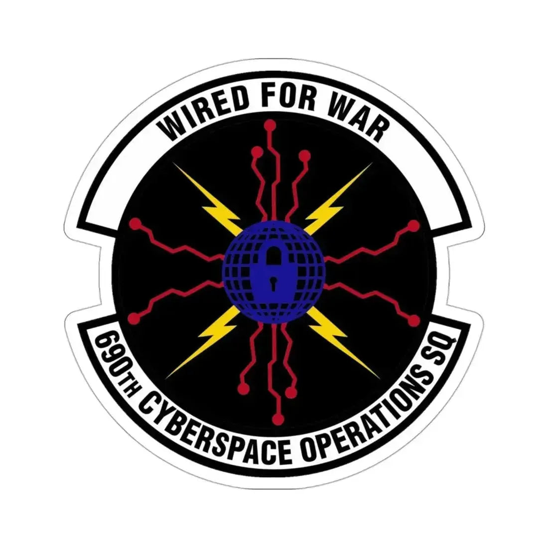 690th Cyberspace Operations (U.S. Air Force) STICKER Vinyl Die-Cut Decal 3 Inch - The Sticker Space