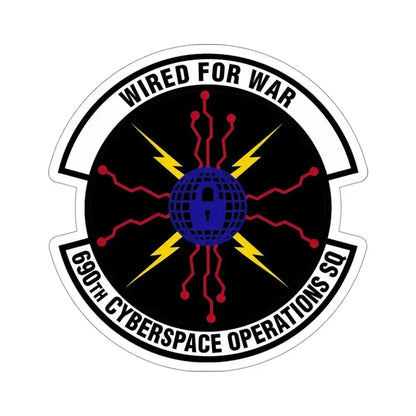 690th Cyberspace Operations (U.S. Air Force) STICKER Vinyl Die-Cut Decal 4 Inch - The Sticker Space
