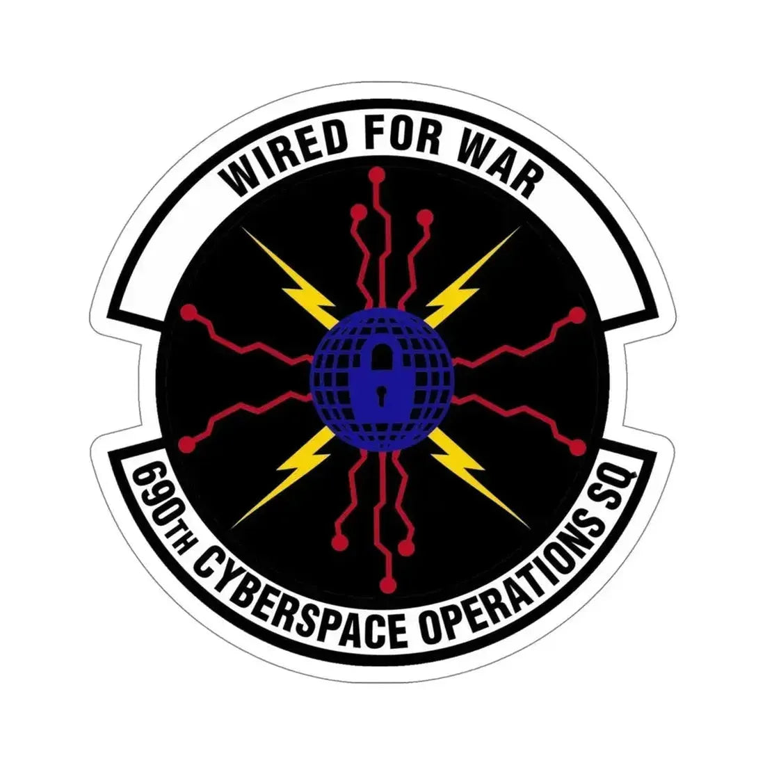 690th Cyberspace Operations (U.S. Air Force) STICKER Vinyl Die-Cut Decal 5 Inch - The Sticker Space